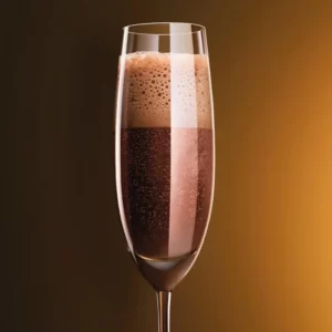 Cocktail Chocolate Black Russian servito in Flute da champagne
