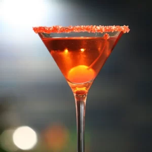 English Rose Cocktail cóctel servido en Copa de cóctel