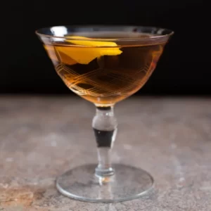 Martinez Cocktail cocktail served in a Cocktail glass