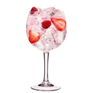 Cocktail Pink Gin servi dans un Verre à vin blanc