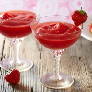 Strawberry Daiquiri cocktail served in a Cocktail glass