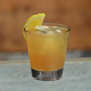 Tequila Sour cocktail served in a Whiskey sour glass
