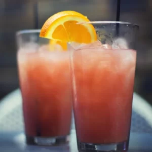 Afterglow cocktail served in a Highball Glass