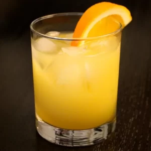 Caribbean Orange Liqueur cocktail served in a Collins Glass