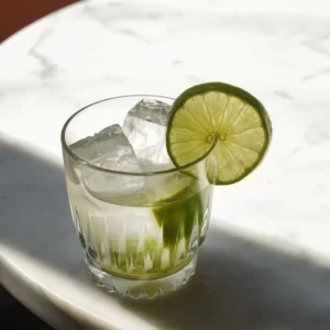 Caipirissima cocktail served in a Collins Glass