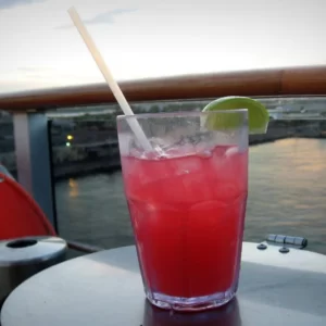 Sea breeze cocktail served in a Highball glass
