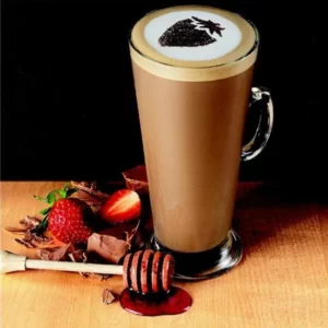 Mocha-Berry cocktail served in a Irish coffee cup