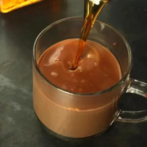 A.D.M. (After Dinner Mint) cocktail served in a Irish coffee cup