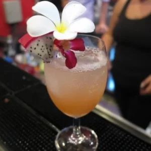 Royal Bitch cocktail served in a Shot glass