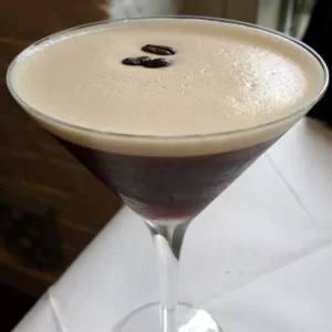 Espresso Martini cocktail served in a Cocktail glass