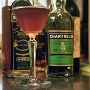 Tipperary cocktail served in a Nick and Nora Glass