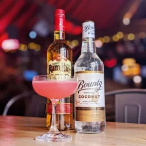 Bounty Hunter cocktail served in a Margarita glass