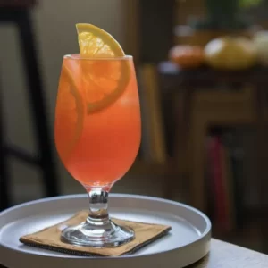 Cocktail Autumn Garibaldi servito in Bicchiere da cordiale