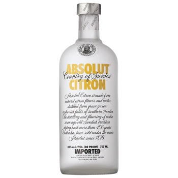 Absolut Citron, Zutat des Lemon Shot